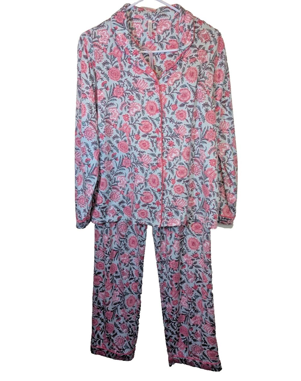 Flora Nikrooz Pajama Set Floral Pockets Comfy Lounge Wear Size Small